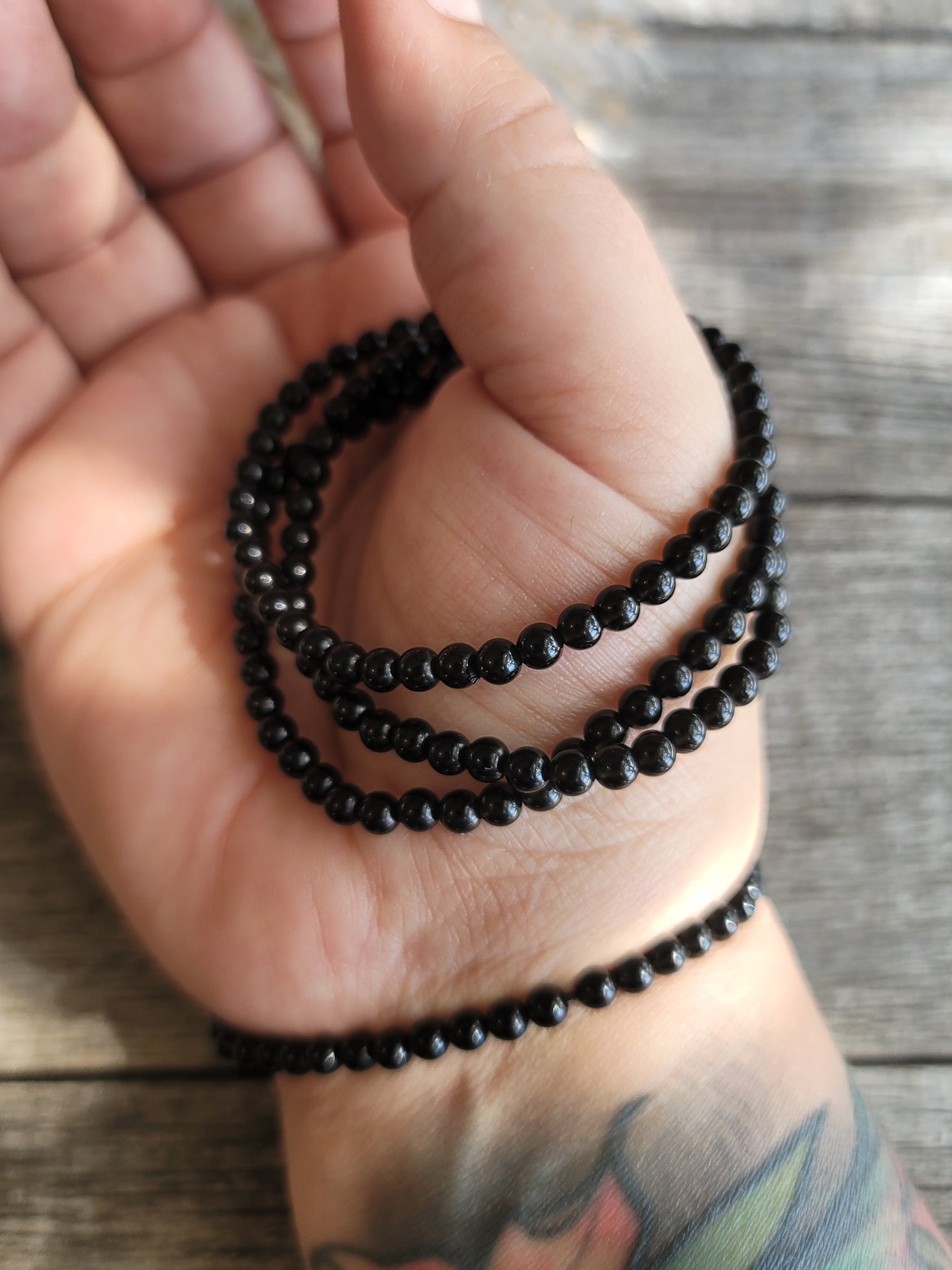 Obsidian Bracelet 4MM