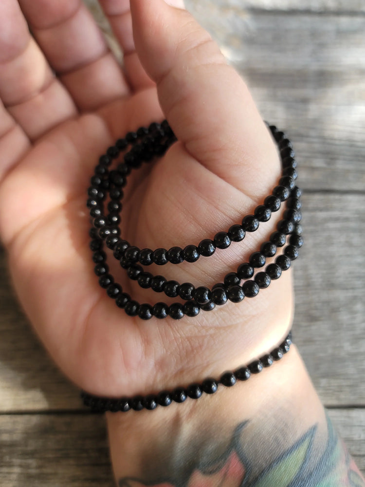 Obsidian Bracelet 4MM