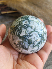 Moss Agate sphere