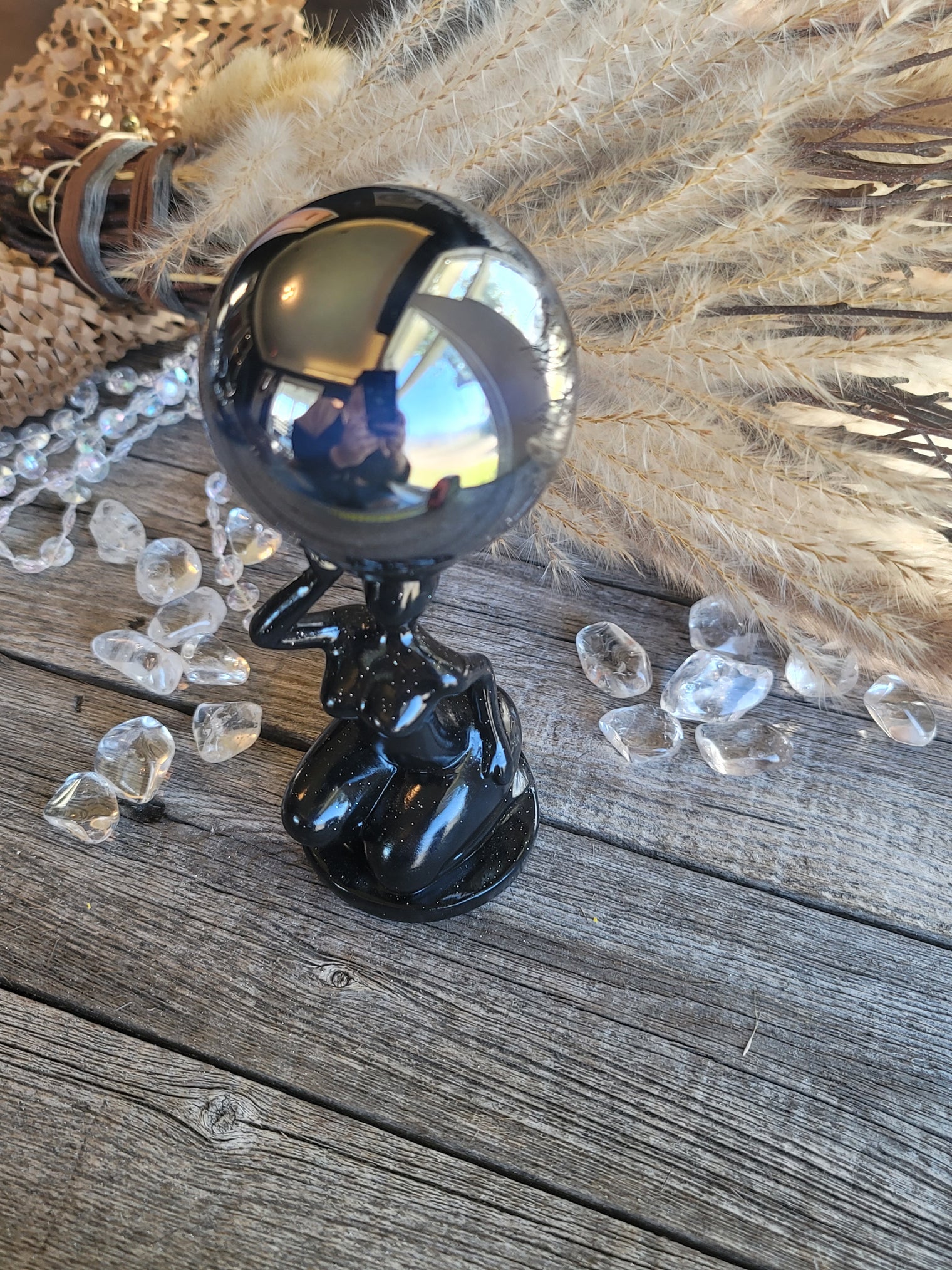 Titanuim Sphere- gemstones