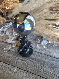 Titanuim Sphere- gemstones