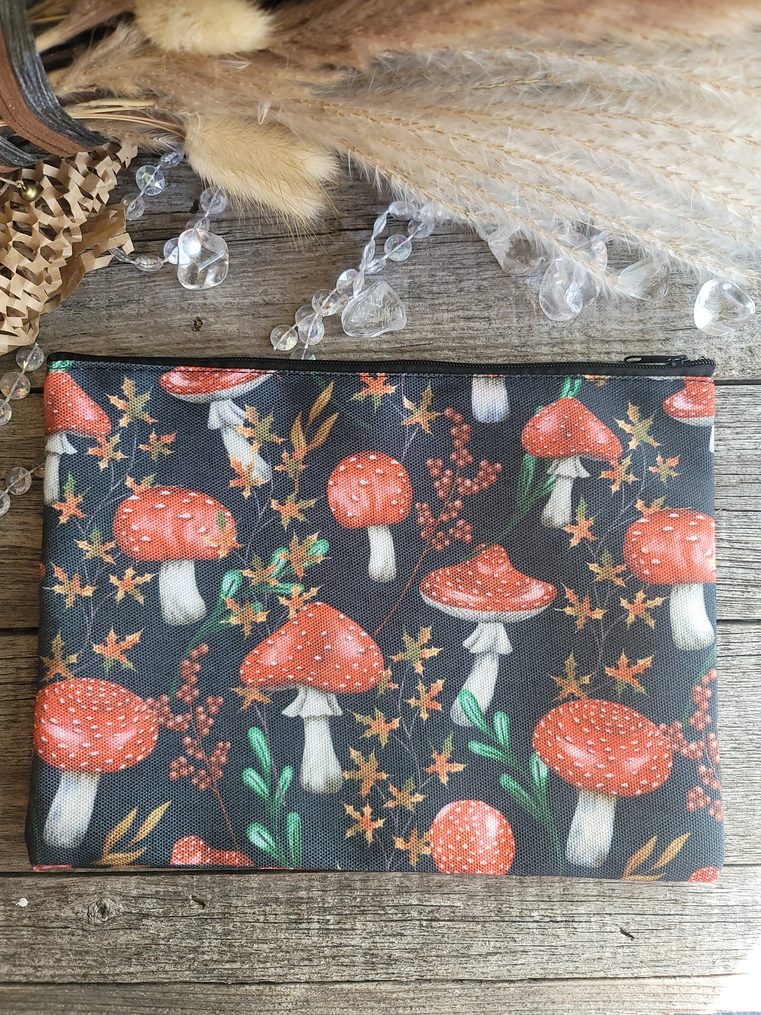 Zippered canvas bag