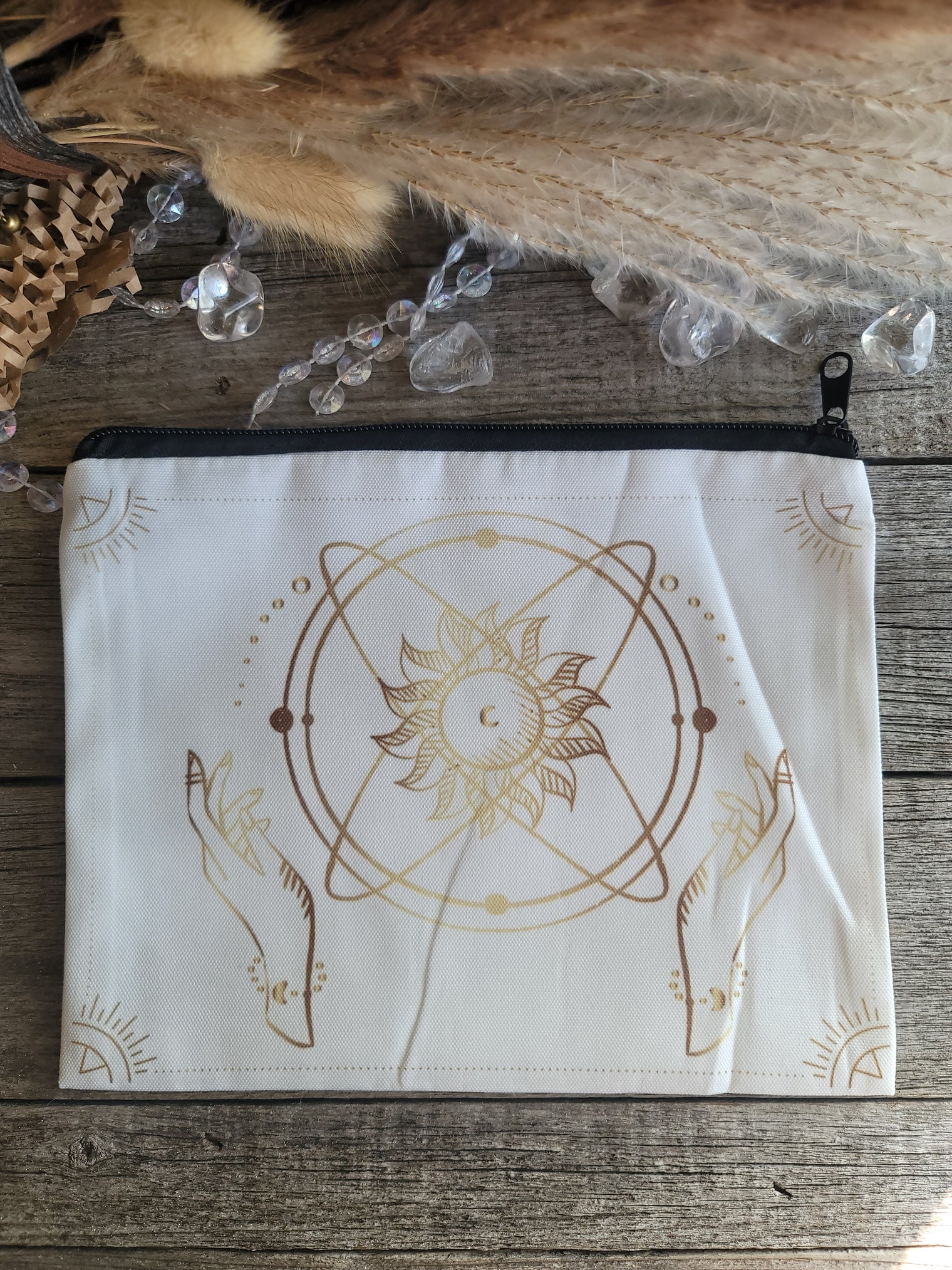 Zippered canvas bag