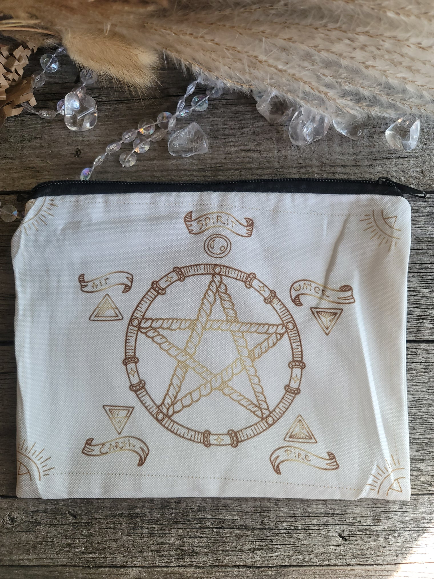 Zippered canvas bag