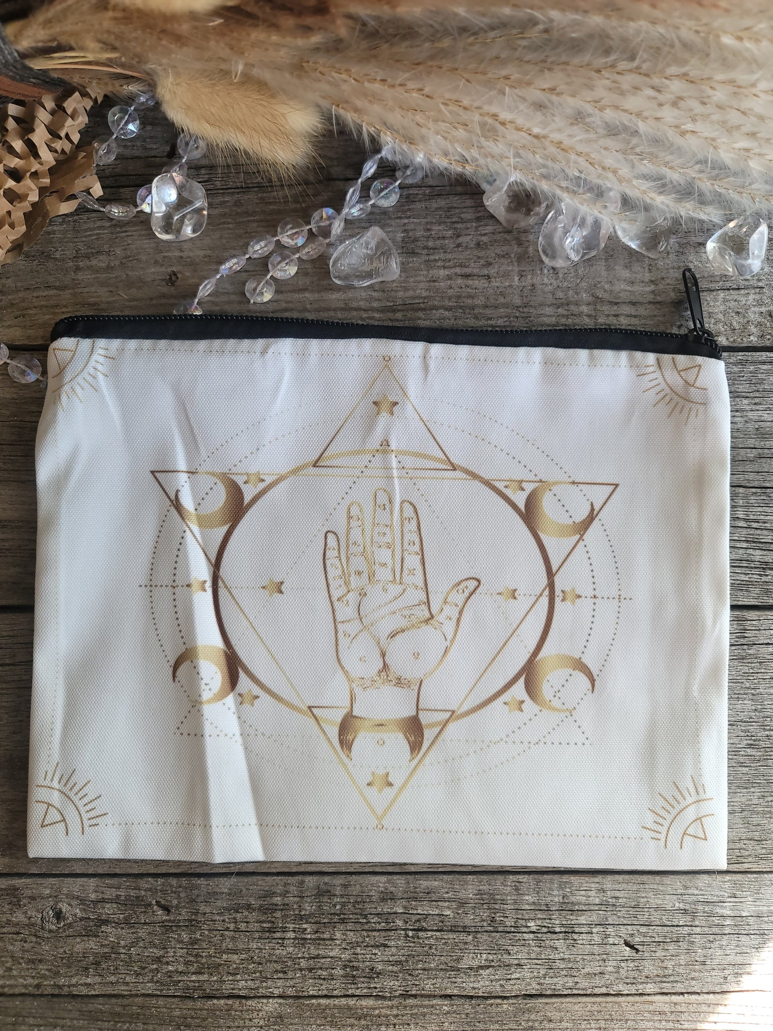 Zippered canvas bag