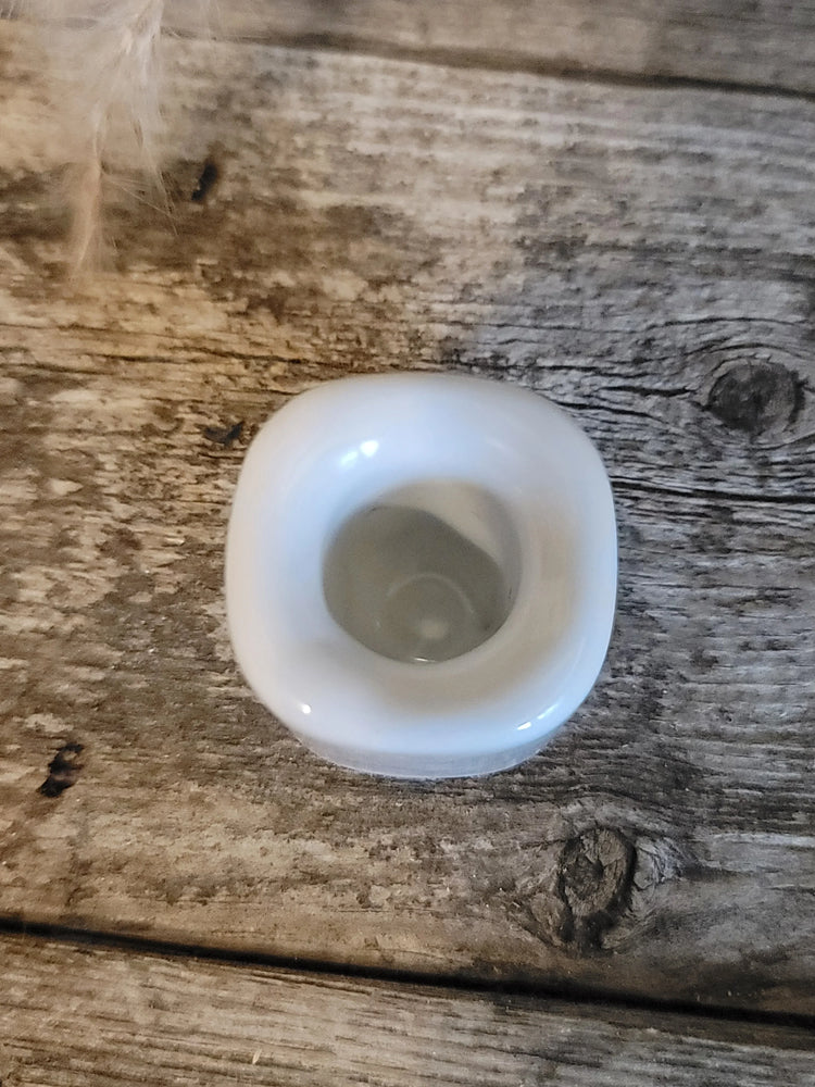 Ceramic Chime Candle Holder - White