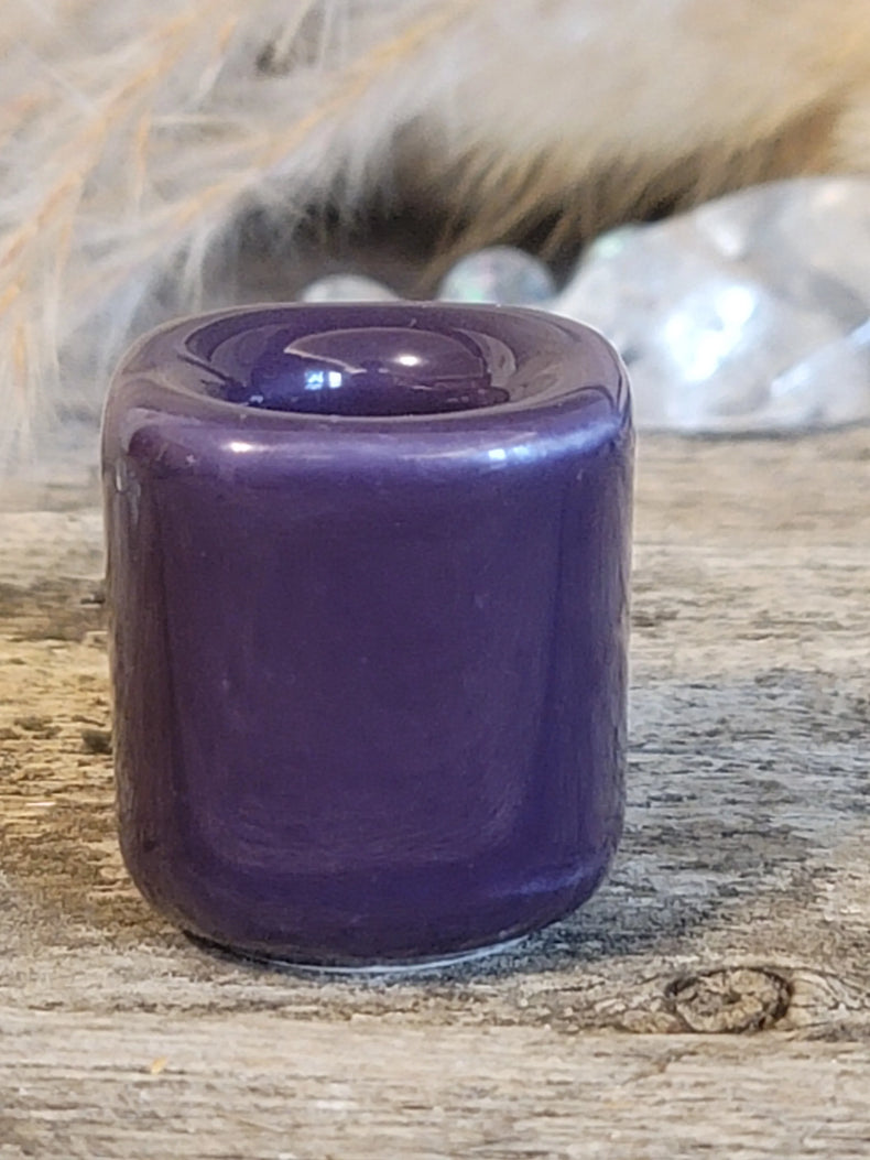Ceramic Chime Candle Holder - Purple