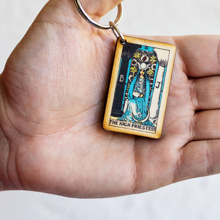 Tarot - 2 - The High Priestess Keychain