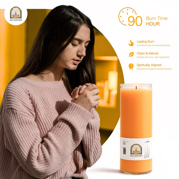 7 Day Candle | Orange | Motivation, Creativity, Momentum
