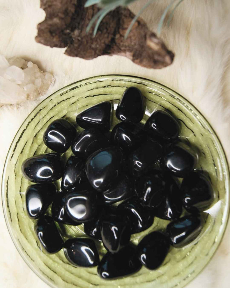 Obsidian tumbled