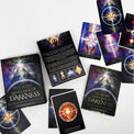 The Secret Language of Darkness tarot deck by Denise Jarvie, featuring cosmic, spiritual card designs for shadow work and intuition.