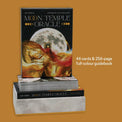 Moon Temple Oracle tarot deck with 44 cards and 256-page guidebook, featuring celestial artwork for spiritual guidance.