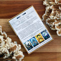Moon Temple Oracle tarot deck with 44 cards & guidebook, surrounded by dried flowers on wood