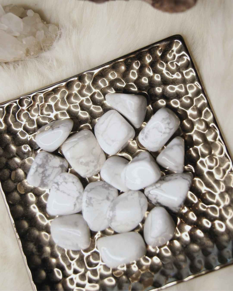 Howlite Tumbled | Calming + Awareness