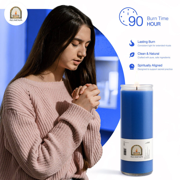 7 Day Candle | Blue | Calm, Truth, Emotional Healing