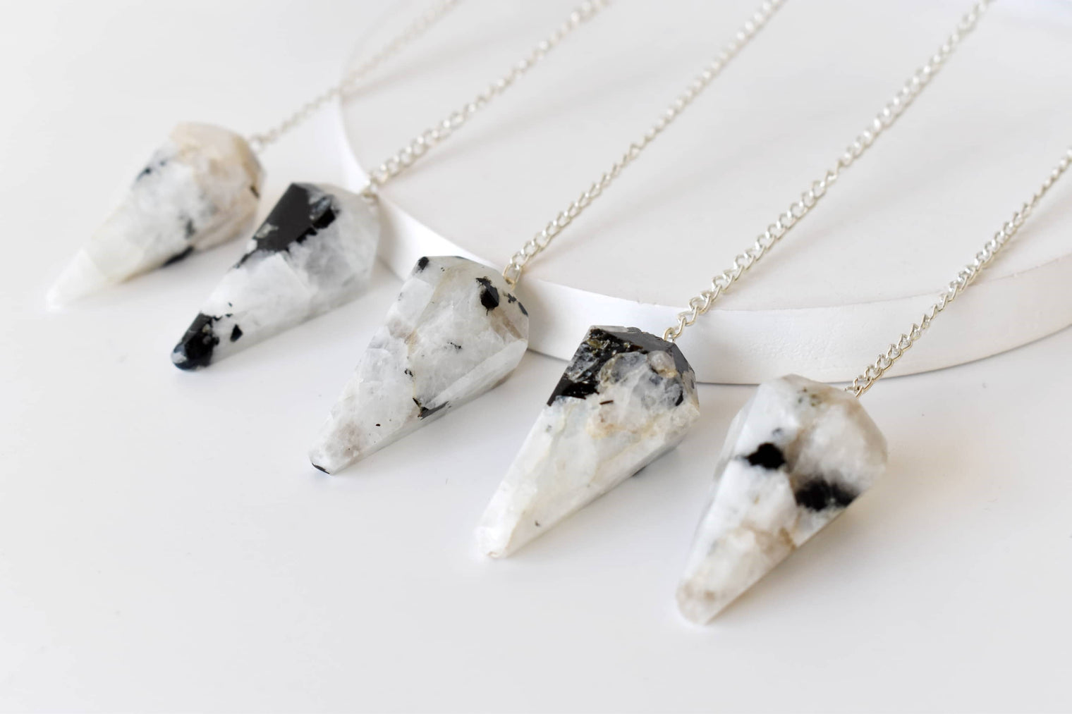 Rainbow Moonstone Pendulum (Growth and Inspiration)