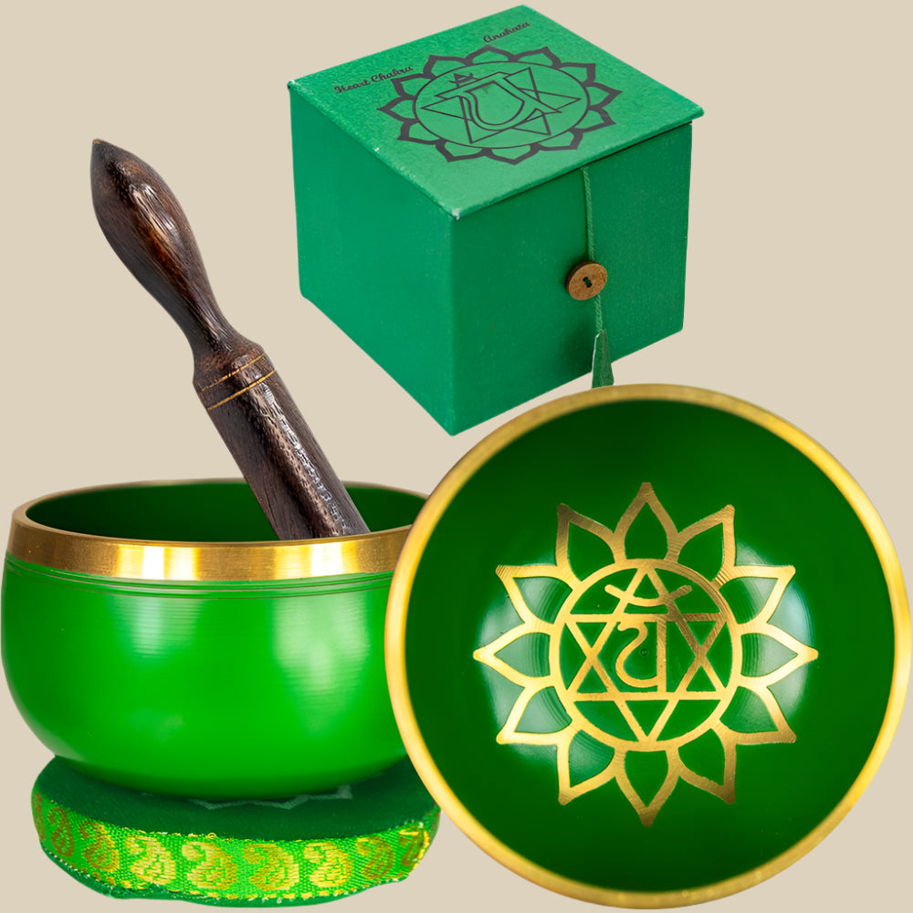 Mini Chakra Singing Bowl Green - Heart