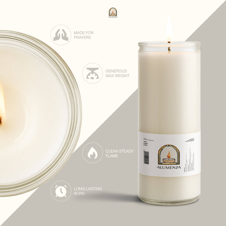 7 Day Candle | White | Clarity, Cleansing, New Beginnings