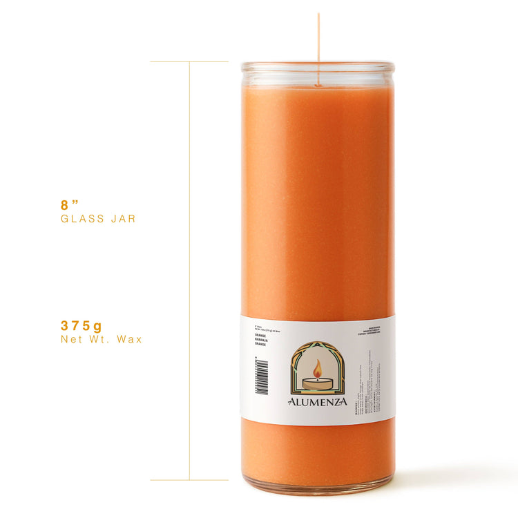 7 Day Candle | Orange | Motivation, Creativity, Momentum