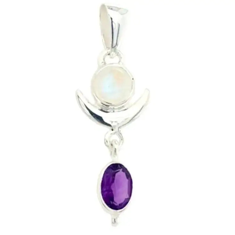 Aphrodite's Passion Pendant: Moonstone Blue Kyanite