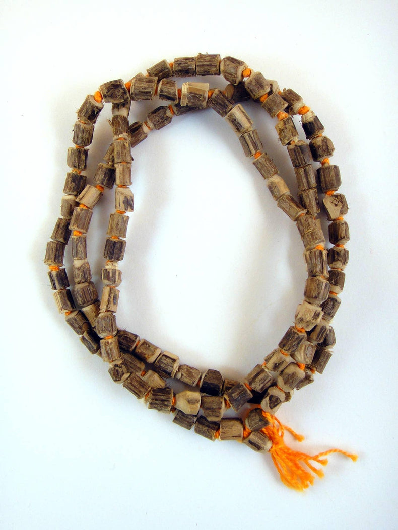 Knotted Tulsi Wood Mala