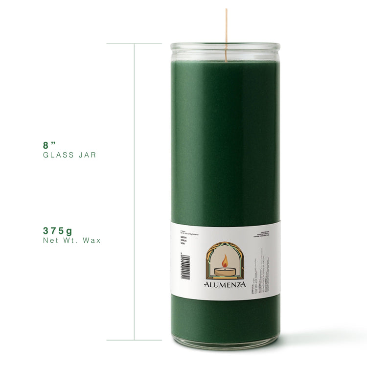 7 Day Candle | Green | Abundance, Growth, Prosperity