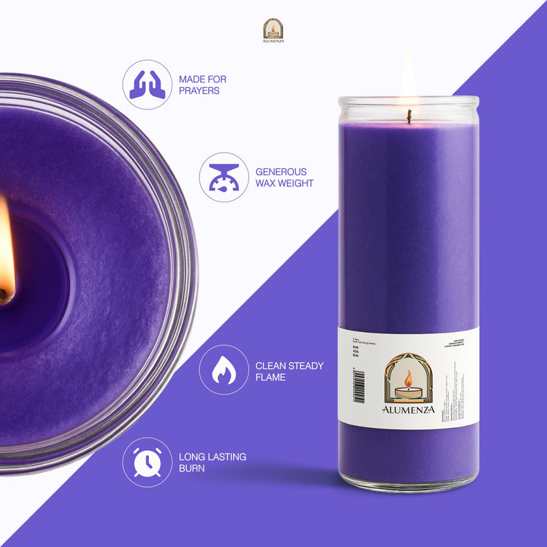 7 Day Candle | Purple | Intuition, Spiritual Power, Wisdom