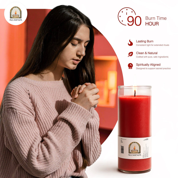 7 Day Candle | Red | Passion, Strength, Vital Energy