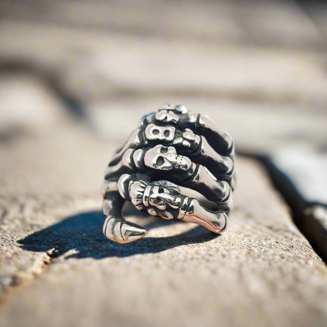 8.5 Stainless Hand Ring - Wild Raven