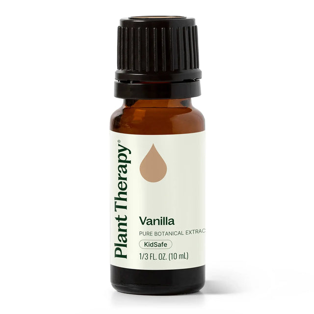 Plant Therapy Vanilla pure botanical extract, 10 mL bottle for aromatherapy and wellness