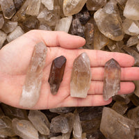 Smoky Quartz Beer Points Raw Natural Stones