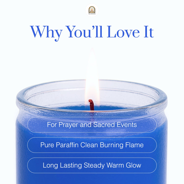 7 Day Candle | Blue | Calm, Truth, Emotional Healing