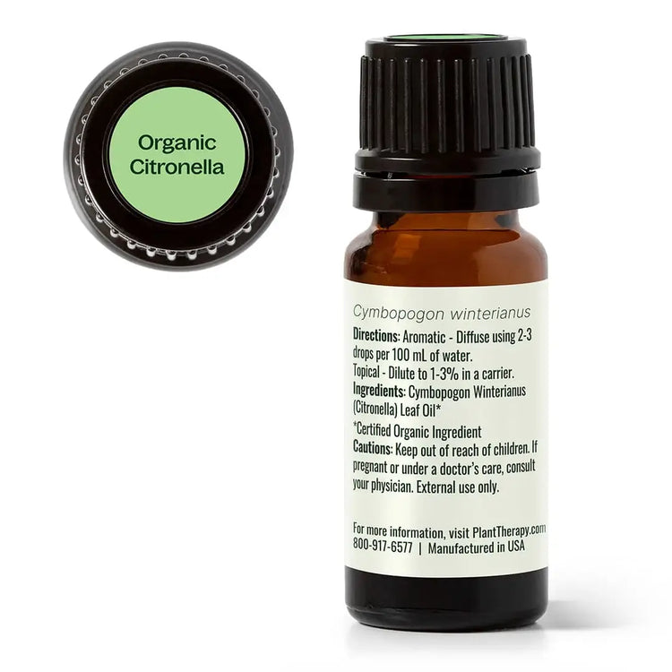 Organic Citronella Essential Oil 10 mL