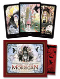 Call of the Morrigan Oracle deck with mystical tarot cards featuring ravens, wolves, and goddess imagery for spiritual guidance