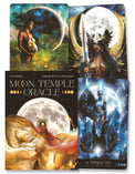 Moon Temple Oracle tarot deck with mystical moon goddesses, spiritual artwork for divination and cosmic connection