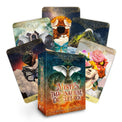 Mystics Imaginarium oracle deck with colorful fantasy tarot cards and mystical artwork