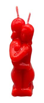 Red Lovers Candle 5"