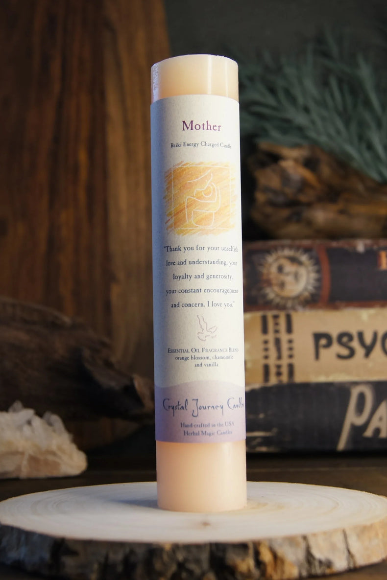 Reiki Herbal Pillar Candle Mother