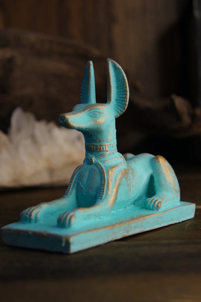 Anubis Reclining Patina - 3"