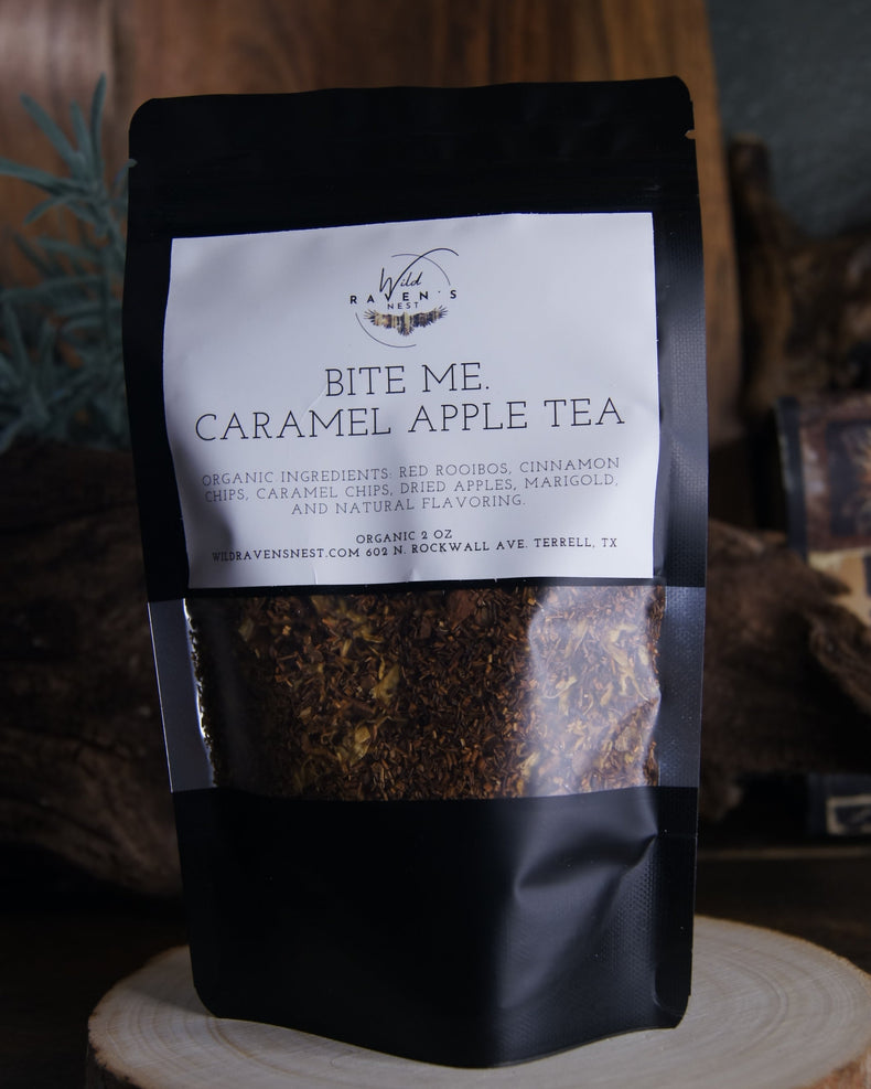 Bite Me: Caramel Apple Rooibos Tea | Sweet & Creamy Caffeine-Free Blend
