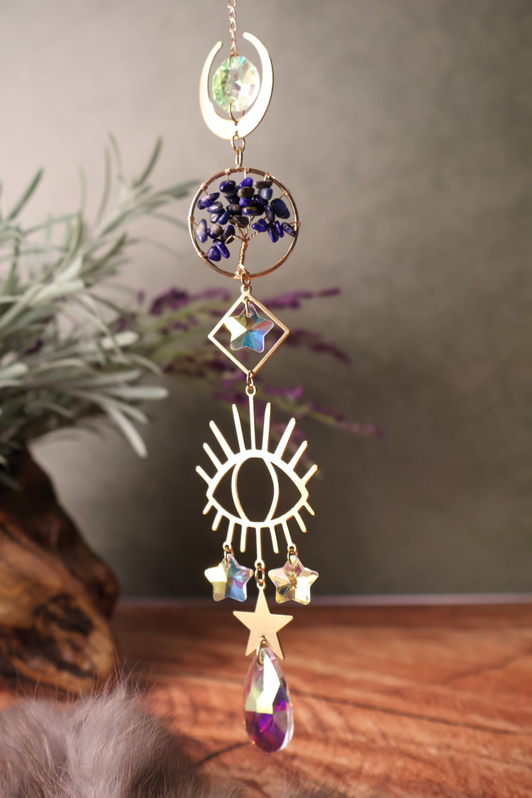Sun Catcher | Tree of Life, Eye, & Moon