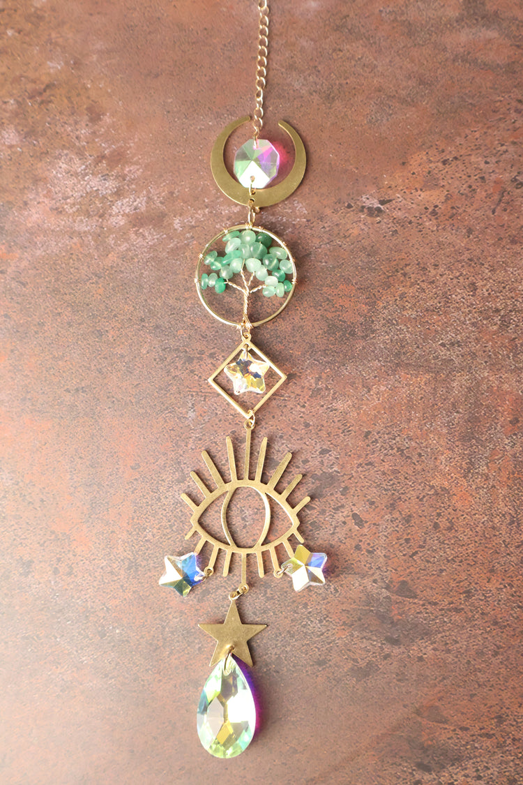 Sun Catcher | Tree of Life, Eye, & Moon