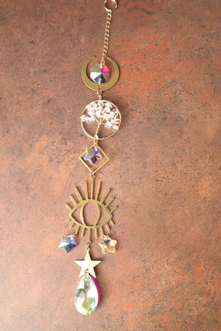 Sun Catcher | Tree of Life, Eye, & Moon