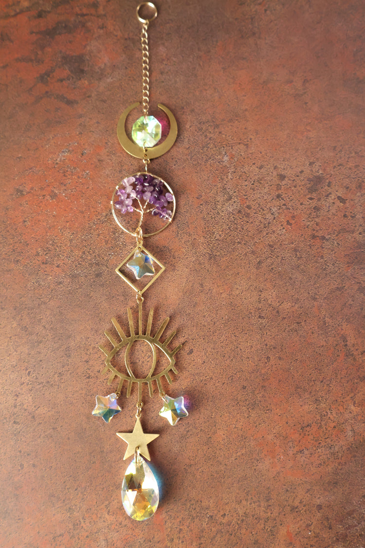 Sun Catcher | Tree of Life, Eye, & Moon