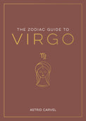 Zodiac Guide to Virgo book cover with gold Virgo symbol and minimalist female illustration