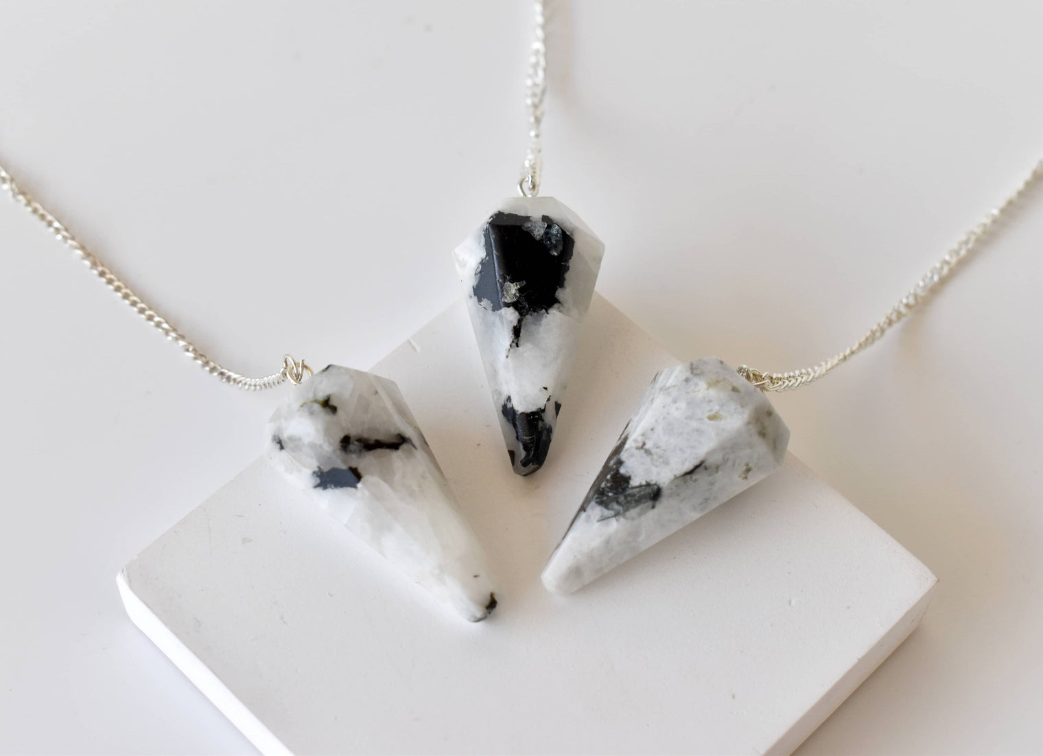 Rainbow Moonstone Pendulum (Growth and Inspiration)