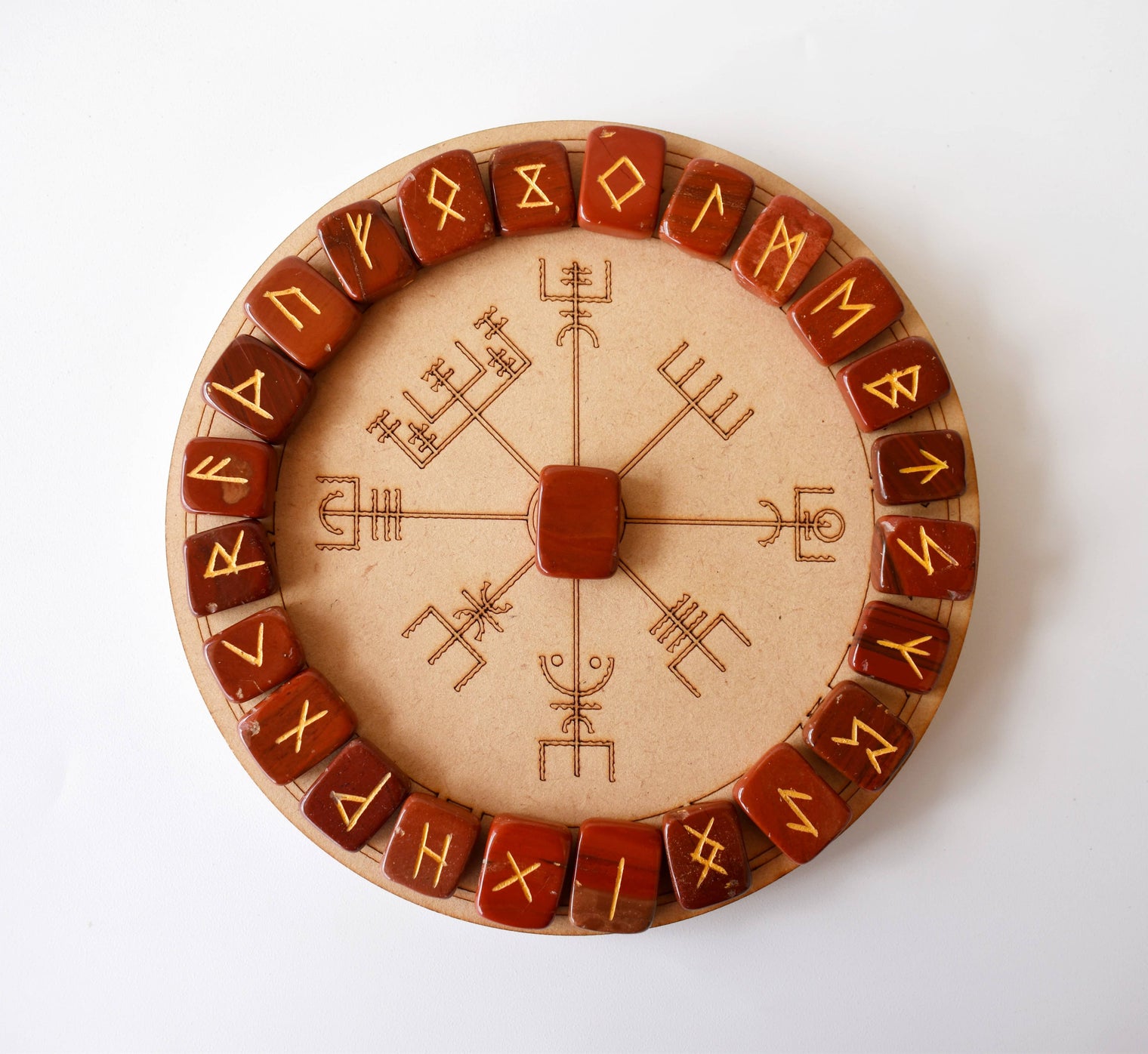 Rune Set - Red Jasper