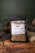 Agrimony dried herb in a 1/2 oz Wild Raven's Nest bag, Shield from Curses
