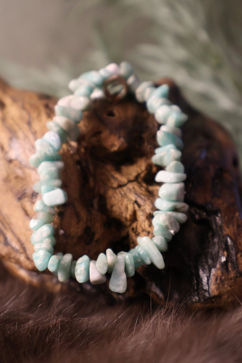 Amazonite Chip Bracelet | Speak Your Truth with Grace
