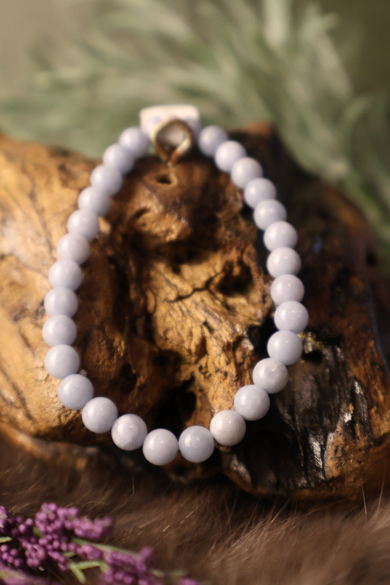 Angelite Bracelet 6MM | Gentle Guidance